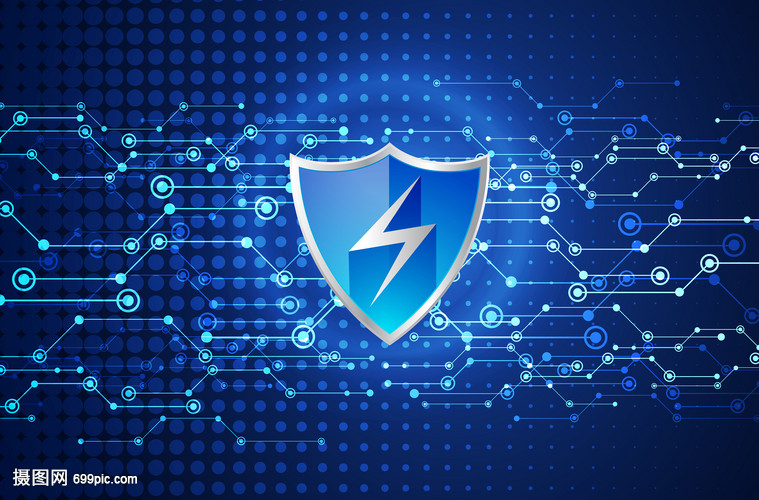 科技網(wǎng)絡(luò)安全 線(xiàn)條炫酷背景下的守護(hù)屏障